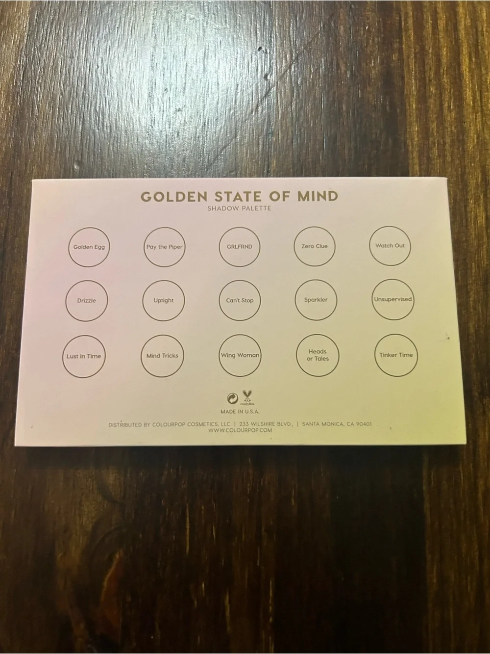 ColourPop Golden State of Mind Eyeshadow Palette - Pink and Gold